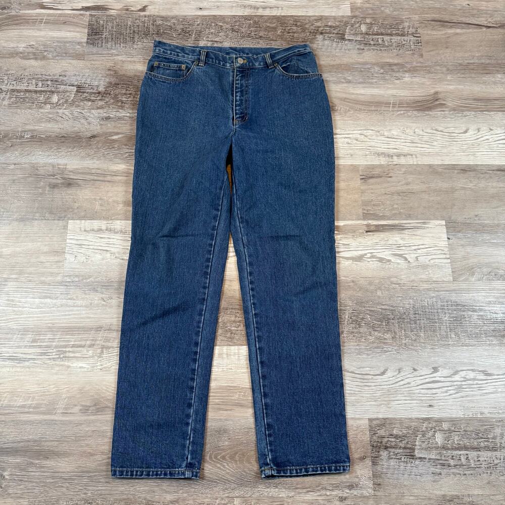 Vintage 90s Ralph Lauren High Rise Straight Leg Jeans Preppy Denim Americana 12